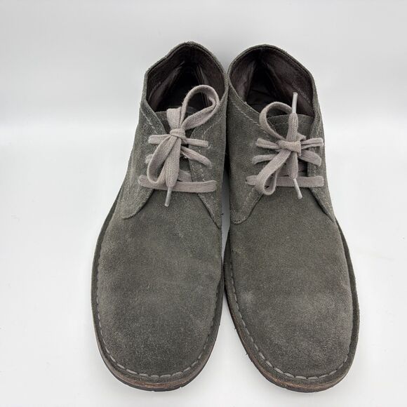 John Varvatos 10.5 M Suede Desert Chukka Boots Gray Crepe Sole Minimalist Casual main image 7